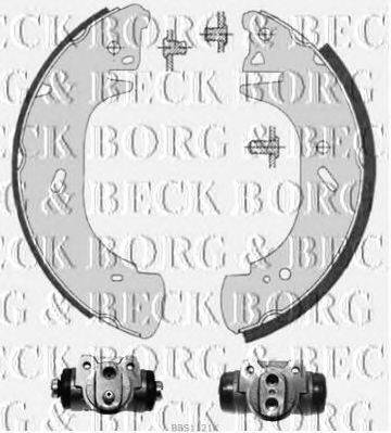 BORG & BECK bbs1121k -  Комплект тормозных колодок